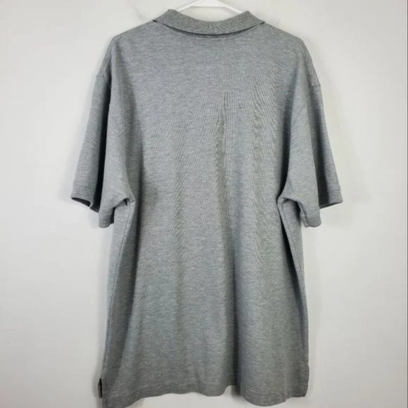 L.L. Bean Wrinkle Resistant Double L Polo Gray Mens Size XL Classic Polo Casual - Picture 3 of 4